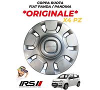 52031463 SET 4 PEZZI COPPA RUOTA COPRICERCHI FIAT PANDA R15 ORIGINALE