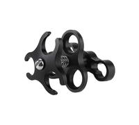 (521) Supporto per fotocamera subacquea con morsetto a tripla sfera, morsetto a molla in alluminio per