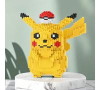 5210 pezzi Anime Pokemon Pikachu Diamante Micro Costruzioni Blocchi Gioco Modello Mini Mattoncini Figura Giocattolo Antistress Regalo Difficile 29 cm/11,42 pollici,5,1 cm - Drago di fuoco,5,1 cm - Squ
