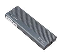 52267 Case disco rigido: M.2 PnP SATA III, USB C alluminio grigio QOLTEC