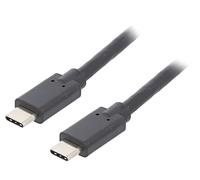 52350 Cavo USB 3.1 USB C-Spina, su entrambi i lati 1,4 m Colore: nero QOLTEC
