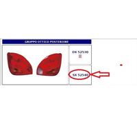 52540 FANALE POSTERIORE SX S/PORTALAMPADA FORD FIESTA MK4 10/95-02 DEPO