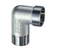 5260 34, mis 3/4", Gomito maschio cromato FAR