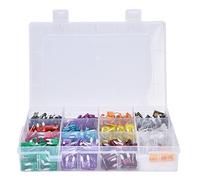 528Pcs Car Circuit Management Kit | 2A - 40A Small Current Interrupters for Vehicle Protection | 11 Types/Quick Activation/Aluminum Alloy | Includes Extraction Tool & Storage