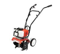 52CC - Fresa da giardino a 2 tempi, a benzina, 1700 W, 7000 giri/min, fresa da giardino, coltivatore, ruote anteriori e posteriori regolabili, raffreddata ad aria, 4 coltelli rigidi, diametro 22 cm