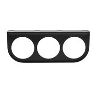 52mm 3 - Hole Gauge Mounting Bracket | Triple Instrument Panel Holder for Turbo/Voltage/Tacho Meters | Sturdy Iron Dashboard Shell for Car & Truck (Black)