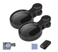 52mm Clip-0n Cpl Phone Camera Lens Filter Kit, 52mm cpl filter for phone with clip, Circular Polarizer Polarizing Filter Compatible for Iphone, with Cleaning Cloth and Case Box (2PCS)