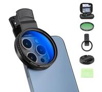 52mm Clip-0n CPL Phone Camera Lens Filter Kit, 52mm CPL Filter for Phone with Clip, Circular Polarizer Polarizing Filter Compatible for iPhone 16 15 14 13 12 11, Motorola, Other Smart Phones (1Pcs)
