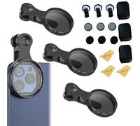 52mm Clip-On Cpl Phone Camera Lens Filter Kit, Allalonga Polarizer Filter for iPhone, Circular Polarizer Polarizing Filter Compatible with Most Cell Phones (3sets)