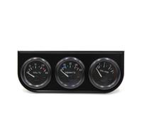 52mm Oil Temp Water Temp Oil Pressure Triple Gauge Kit Car Pointer Meter