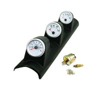 52mm Triple 3in1 Meter Digital Oil Pressure Voltage Water Temperature Gauge Use
