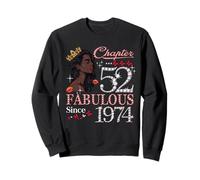 52nd Birthday Black Queen Chapter 52 Fabulous Since 1974 Felpa