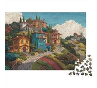 52x38cm/1000pcs Puzzle Impossibili A Cul De Sac with Bella casas Decorazione Per La Casa. Rilassamento E Intelligence Per Adulti