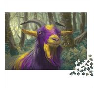 52x38cm/1000pcs Puzzle Impossibili Capre nella foresta Decorazione Per La Casa. Rilassamento E Intelligence Per Adulti