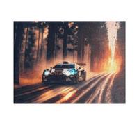 52x38cm/1000pcs Puzzle Per Adolescenti Puzzle Racing Through The Forest at Sunset Puzzle Per Adulti Giochi Rilassanti Che Migliorano La Memoria Regali Unici Per Compleanno E Natale 52x38cm/1000pcs
