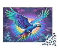 52x38cm/1000pcsAli di pappagallo vivaci Jigsaw,Stile artistico tropicale fantasy Puzzle Fai Da Te Per Adulti E Folla Dai 14 Anni in Su