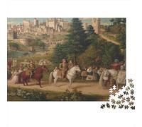 52x38cm/1000pcsEpoca rinascimentale: cavalieri, cherubini e castelli Jigsaw, Puzzle Fai Da Te Per Adulti E Folla Dai 14 Anni in Su