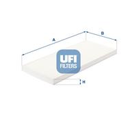 53.024.00 Filtro, Aria abitacolo Ufi