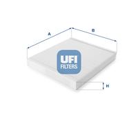 53.030.00 UFI Filtro, Aria abitacolo per CHEVROLET,OPEL,VAUXHALL