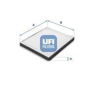 53.075.00 UFI Filtro, Aria abitacolo per OPEL,SUBARU,SUZUKI,VAUXHALL