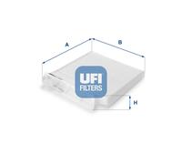 53.104.00 UFI Filtro, Aria abitacolo per ,DACIA,LADA,NISSAN,RENAULT,SEAT
