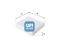 53.109.00 Filtro, Aria abitacolo Ufi