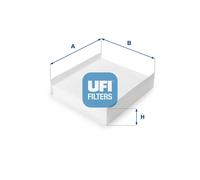 53.157.00 Filtro, Aria abitacolo Ufi
