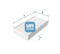 53.227.00 Filtro, Aria abitacolo Ufi