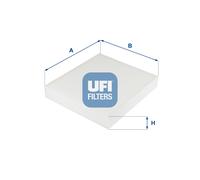 53.254.00 UFI Filtro, Aria abitacolo per CADILLAC,CHEVROLET,OPEL,VAUXHALL