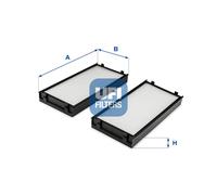 53.255.00 UFI Filtro, Aria abitacolo per BMW