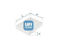 53.275.00 Filtro, Aria abitacolo Ufi