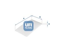 53.322.00 UFI Filtro, Aria abitacolo per ,MERCEDES-BENZ,VW