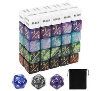 53 pezzi contatori dadi, contatore dice con borsa di immagazzinaggio acrilico cubi set abilità parole chiave cubo contatore compatibile MTG TCG cubo Magic per accessori sacchetto di immagazzinaggio
