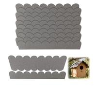 53 pezzi di cartone autoadesivo, per casetta per uccelli, mini tegole per casetta da giardino, tegole per casetta da giardino, tegole bituminose per nidificatore
