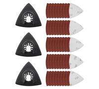 53 pezzi kit levigatura oscillante, Piastra di Levigatura a Delta, Piastra di Levigatura Utensile Multifunzione, 80mm Utensile Multifunzione Accessori, Piastra di Levigatura Utensile Multifunzione (A)