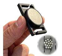 53 x 32mm Magnetic Backpack Clip Double Opening Buckle Steel Ball Organizer | Compact Lightweight Magnetic Belt Buckle for Quick Access for Outdoor Survival Hunt Games