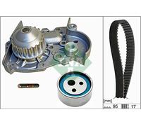 530 0018 31 INA Pompa acqua + Kit cinghie dentate per RENAULT