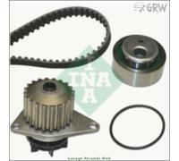 530001230 Pompa Acqua + Kit Cinghie Dentate Ina Per Citroen Berlingo Saxo C15 Zx