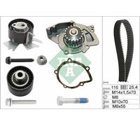 530055831 Pompa acqua + Kit cinghie dentate Schaeffler Ina