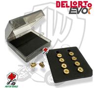 53153.78 KIT 10 GETTO GETTI CARBURATORE DELL'ORTO D. 6MM PHVA-PHVB-PHBN 100 122