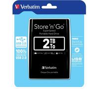 53177 Verbatim Disco rigido portatile Store 'n' Go USB 3.0 da 2 TB Nero