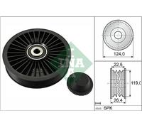 532 0242 10 INA Galoppino/Guidacinghia, Cinghia Poly-V per VOLVO