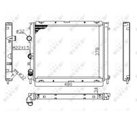 53209A NRF Radiatore, Raffreddamento motore per RENAULT