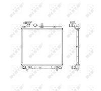 53257 NRF Radiatore, Raffreddamento motore per HYUNDAI