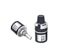 534-1-1 Precision multi-turn wire-wound potentiometer 1k2k5k10k ten turns 2W can be equipped with a knob(5K ohm 534 1 1 potentiometer B2 scale knob)