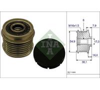 535 0176 10 INA Dispositivo ruota libera alternatore per ,CITROËN,FIAT,IVECO,PEU