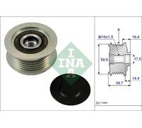 535 0241 10 INA Dispositivo ruota libera alternatore per HYUNDAI,KIA