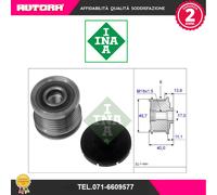 Frizione alternatore puleggia 535 0085 10 INA per SAAB OPEL
