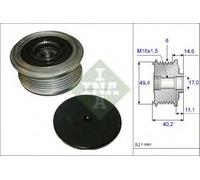 535012410 PULEGGIA ALTERNATORE INA PER VW AUDI SEAT SKODA