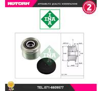 535023310 Dispositivo ruota libera alternatore (MARCA INA)..